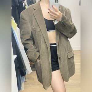 mens taupe brown Corduroy Blazer